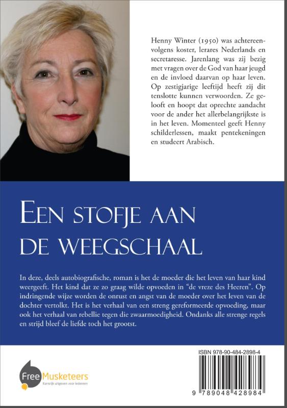 Achterkant van Een stofje aan de weegschaal
