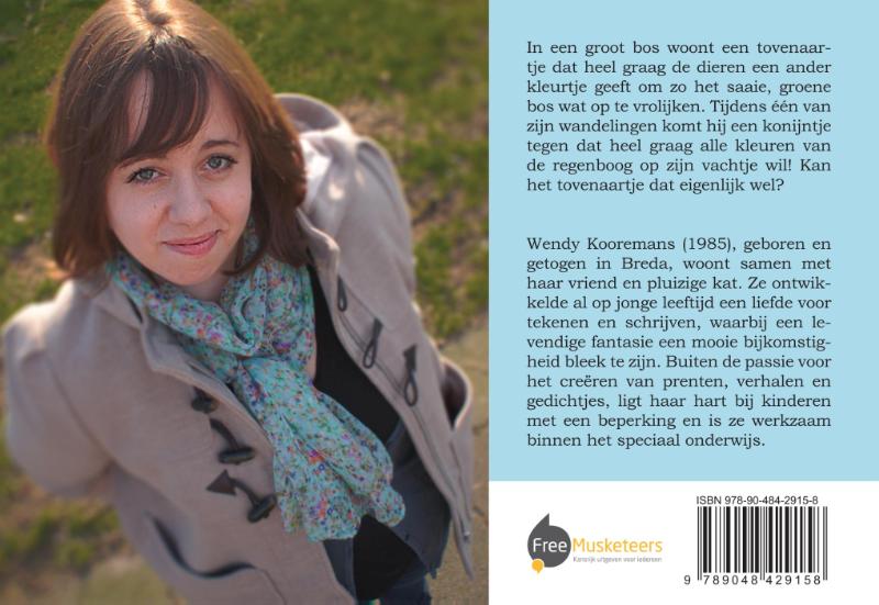 Achterkant van De tovenaar en het Regenboogkonijntje