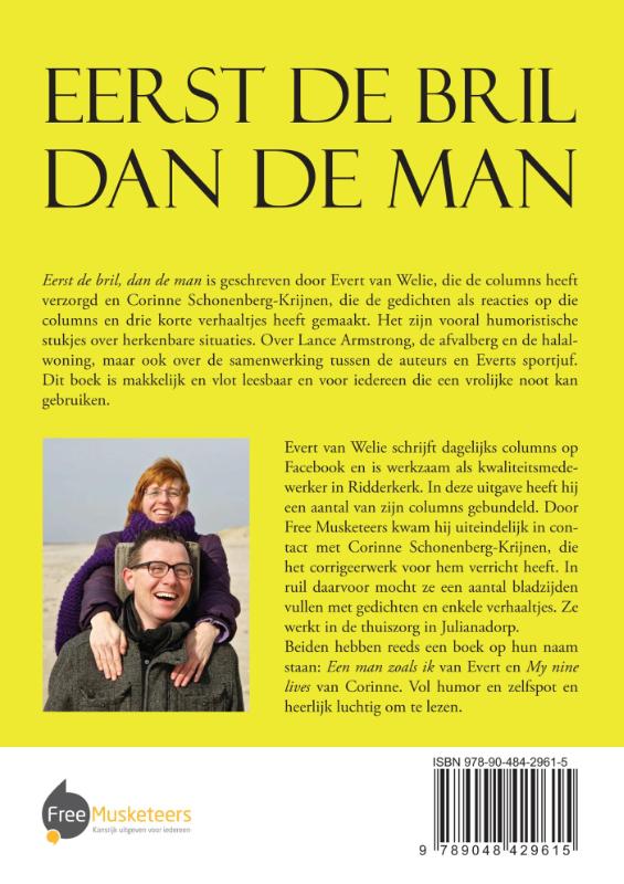 Achterkant van Eerst de bril, dan de man