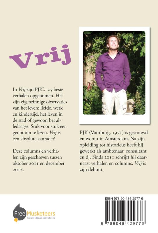 Achterkant van Vrij
