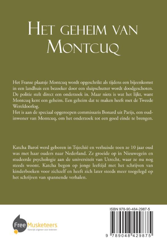Achterkant van Het geheim van Montcuq