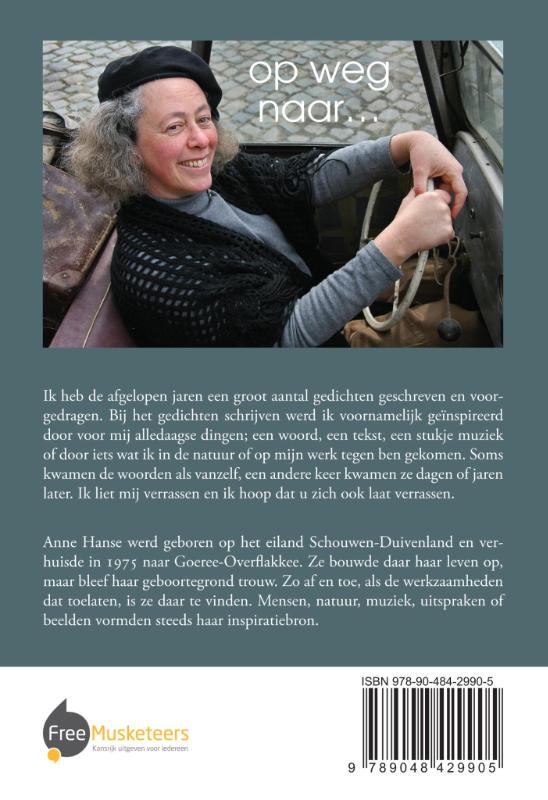 Achterkant van Op weg naar...