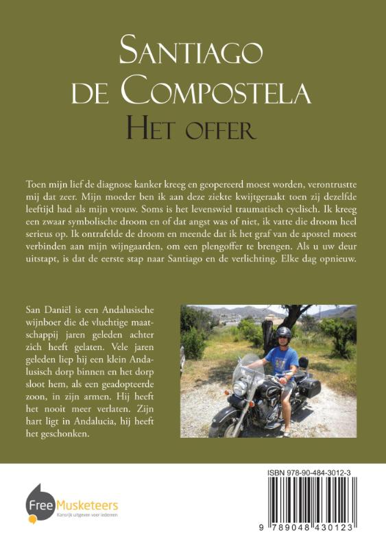 Achterkant van Santiago de Compostela - het offer
