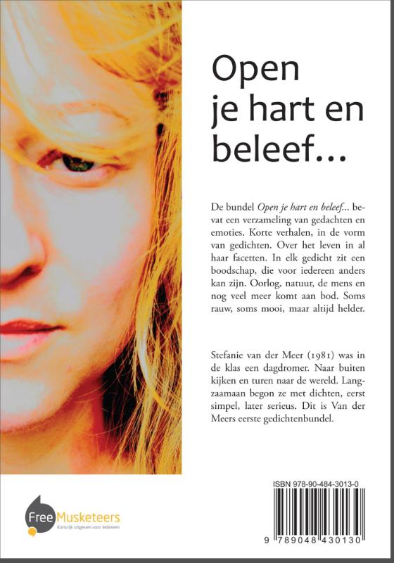 Achterkant van Open je hart en beleef...