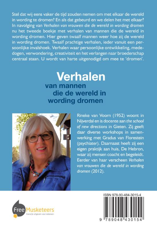 Achterkant van Verhalen van mannen die de wereld in wording dromen
