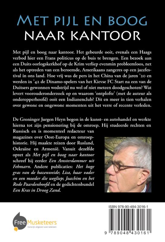 Achterkant van Met pijl en boog naar kantoor