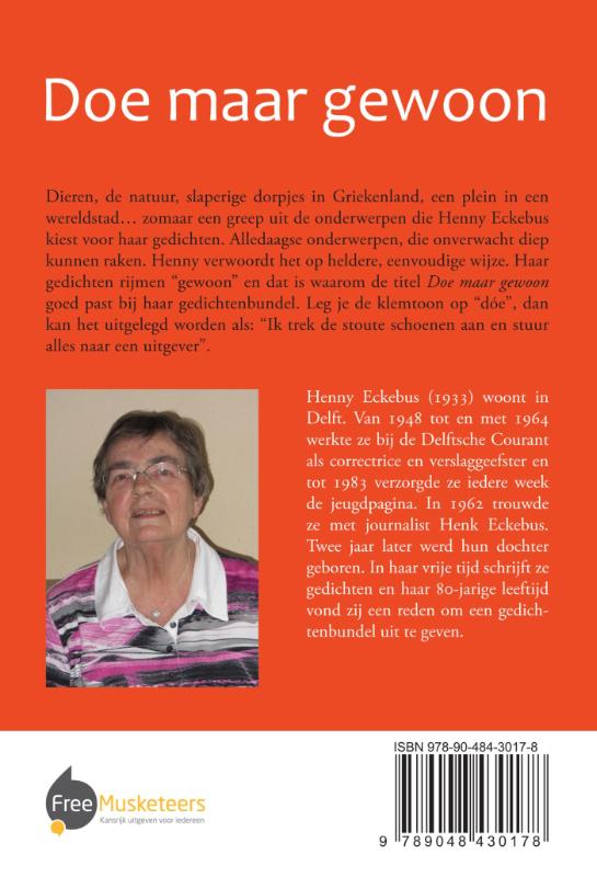 Achterkant van Doe maar gewoon