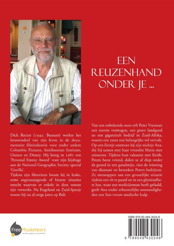 Achterkant van Een reuzenhand onder je ...