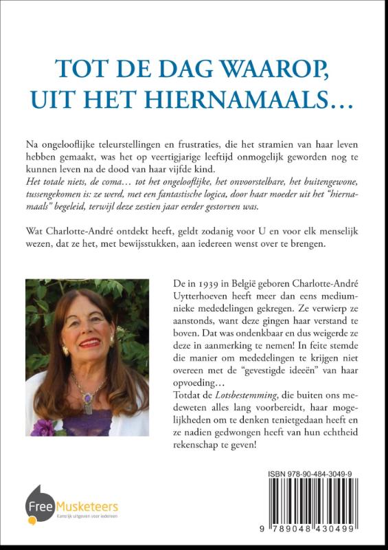 Achterkant van Tot de dag waarop, uit het hiernamaals