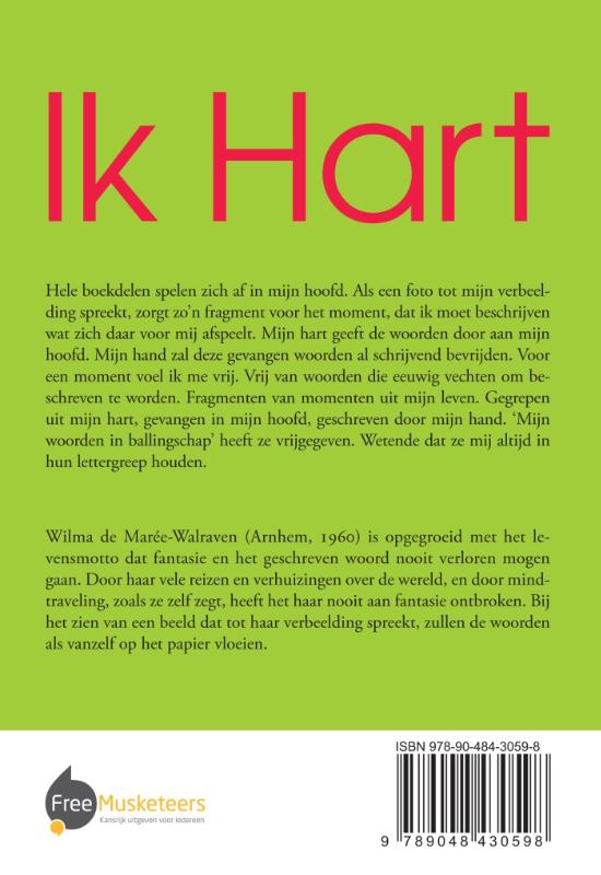 Achterkant van Ik hart