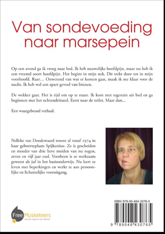 Achterkant van Van sondevoeding naar marsepein