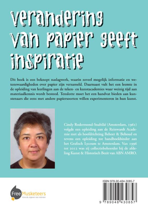Achterkant van Verandering van papier geeft inspiratie