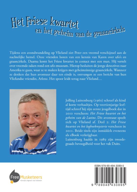 Achterkant van Het Friese kwartet en het geheim van de graancirkels