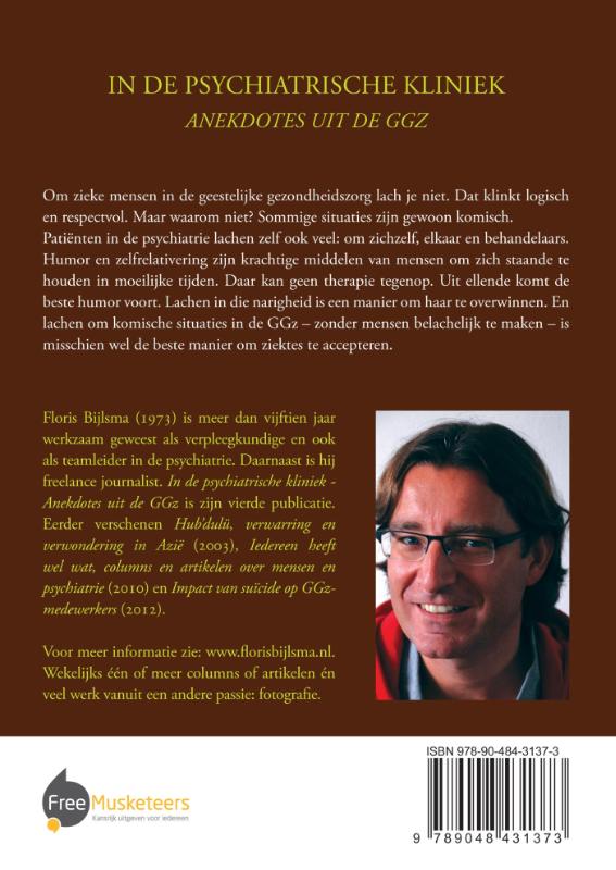 Achterkant van In de psychiatrische kliniek