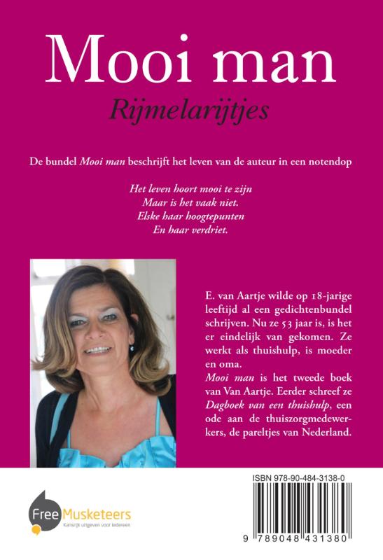 Achterkant van Mooi man (rijmelarijtjes)