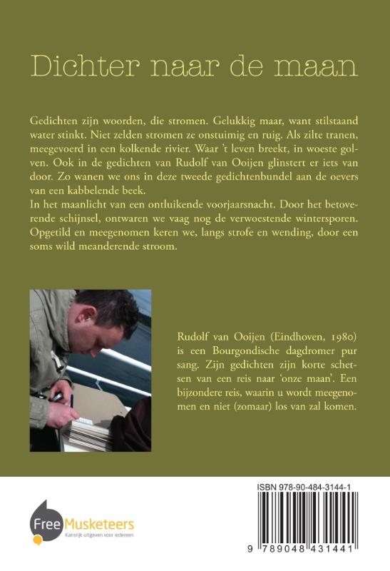 Achterkant van Dichter naar de maan
