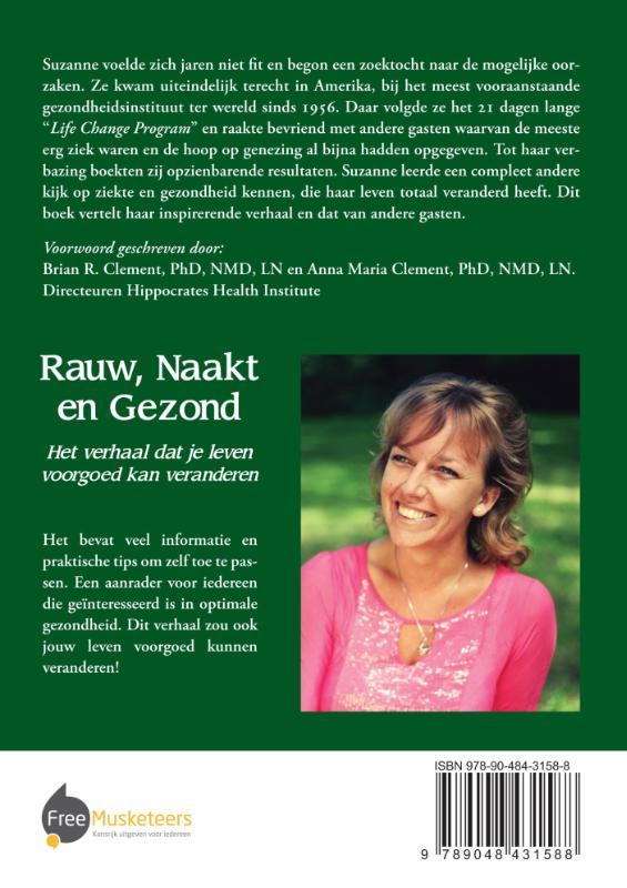 Achterkant van Rauw, naakt en gezond