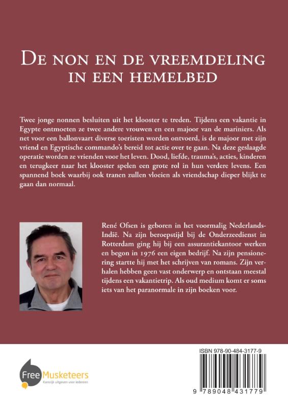 Achterkant van De non en de vreemdeling in een hemelbed