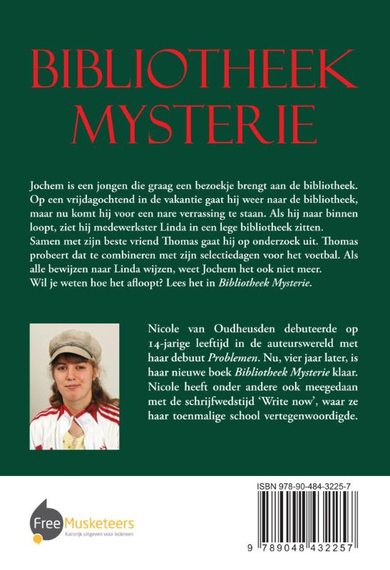 Achterkant van Bibliotheek mysterie