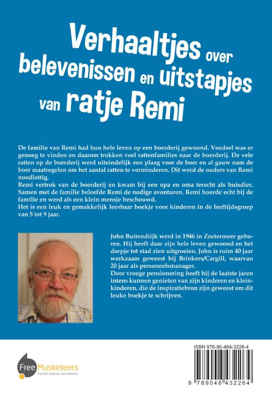 Achterkant van Verhaaltjes over belevenissen en uitstapjes van ratje Remi