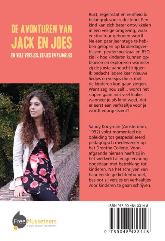 Achterkant van De avonturen van Jack en Joes en vele versjes, elfjes en rijmpjes