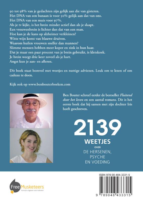 Achterkant van 2139 weetjes over de hersenen, psyche en voeding