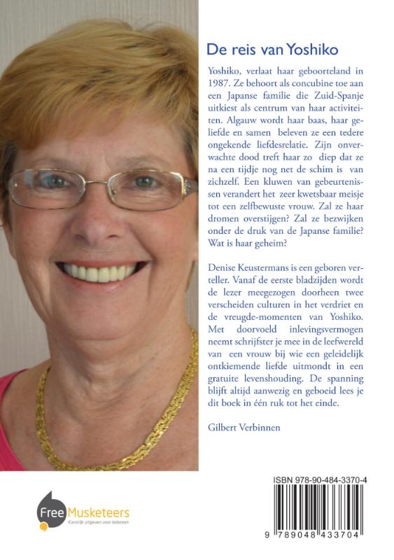 Achterkant van De reis van Yoshiko
