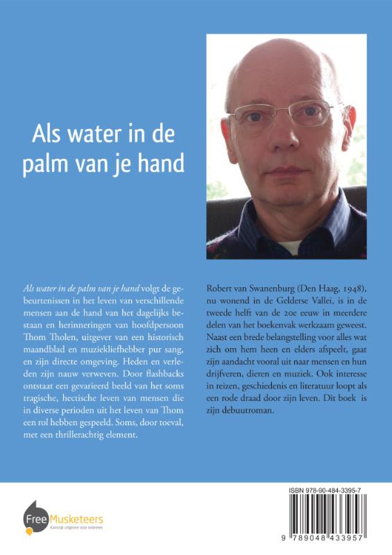 Achterkant van Als water in de palm van je hand