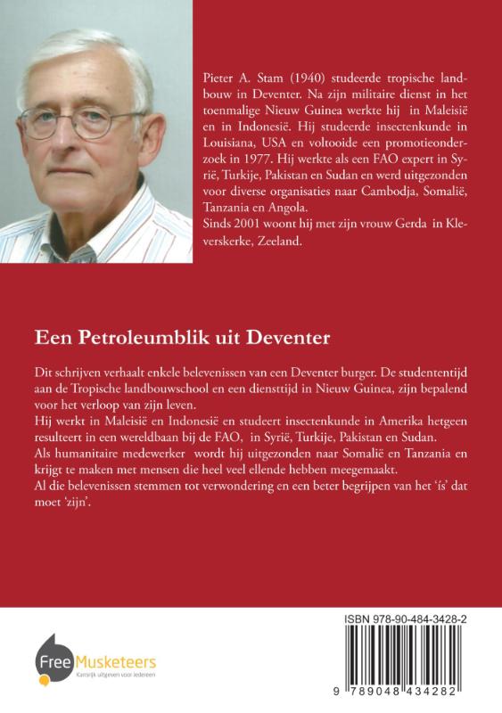 Achterkant van Een petroleumblik uit Deventer