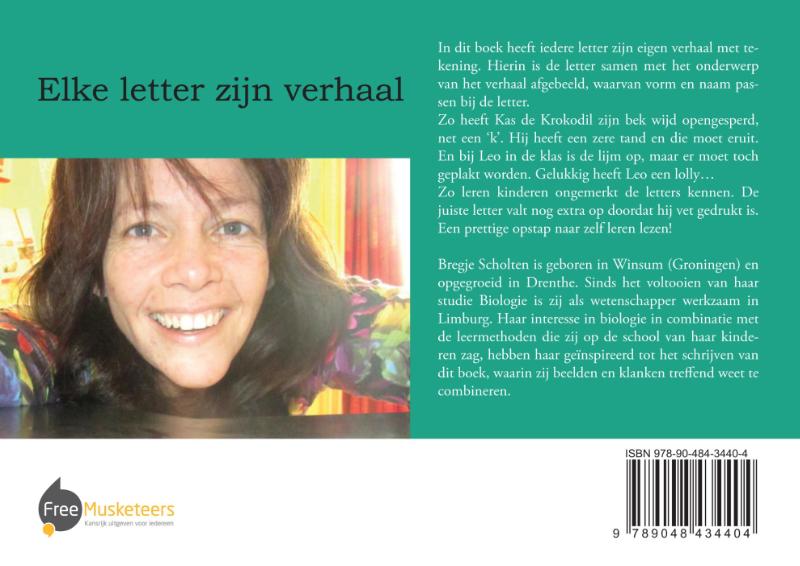 Achterkant van Elke letter zijn verhaal