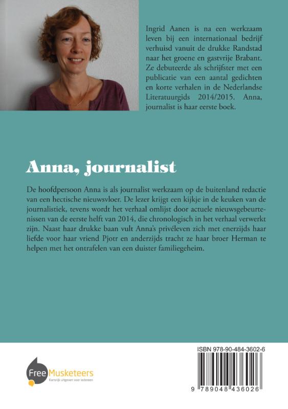 Achterkant van Anna, journalist