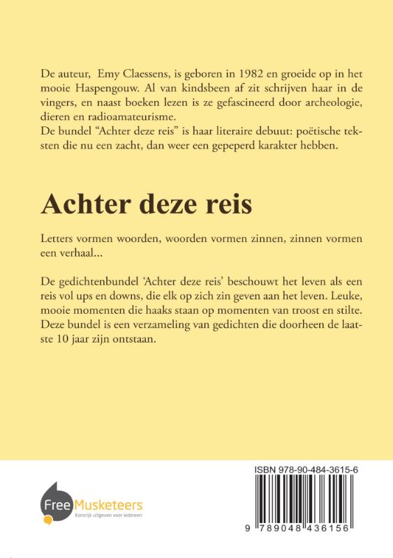 Achterkant van Achter deze reis