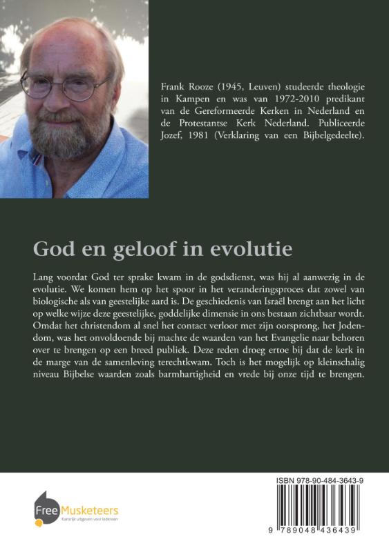 Achterkant van God en geloof in evolutie