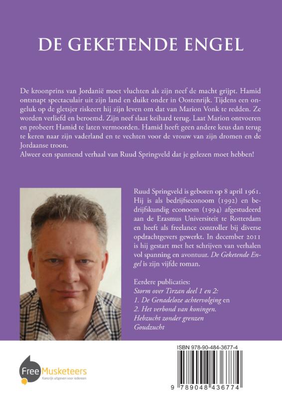 Achterkant van De getekende engel