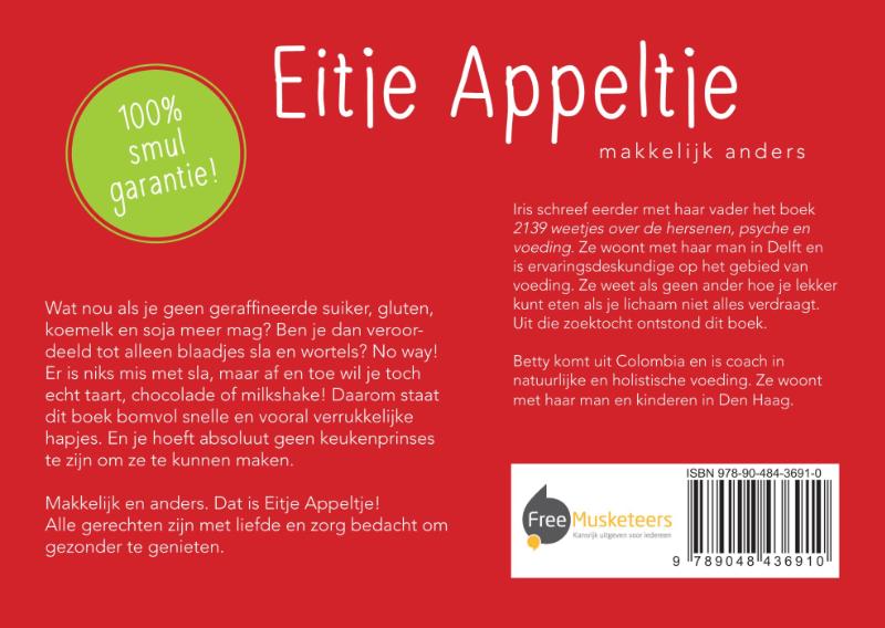 Achterkant van Eitje Appeltje