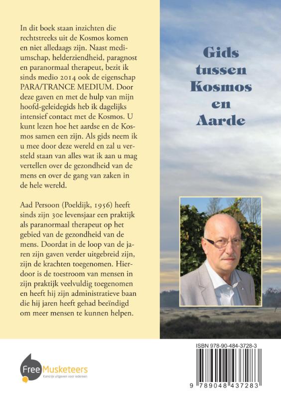 Achterkant van Gids tussen Kosmos en aarde