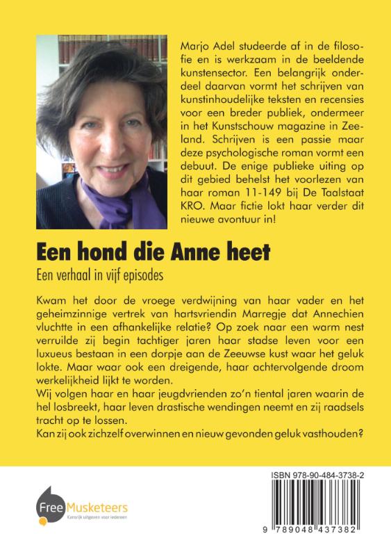 Achterkant van Een hond die Anne heet