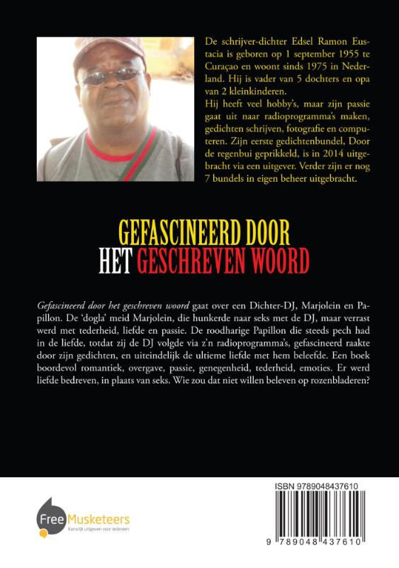 Achterkant van Gefascineerd door het geschreven woord