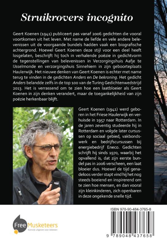 Achterkant van Struikrovers incognito