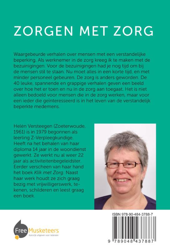 Achterkant van Zorgen met zorg