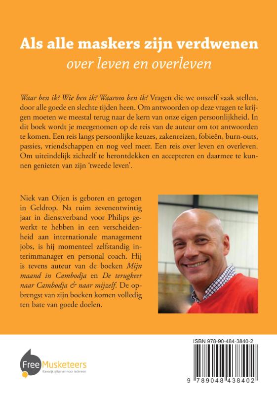 Achterkant van Als alle maskers zijn verdwenen (over leven en overleven)