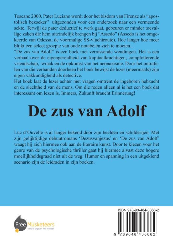 Achterkant van De zus van Adolf