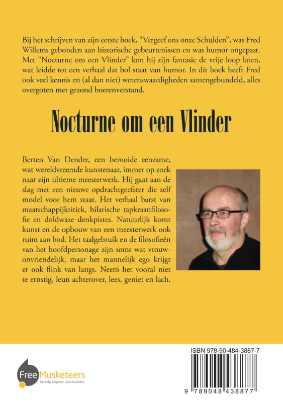 Achterkant van Nocturne om een Vlinder