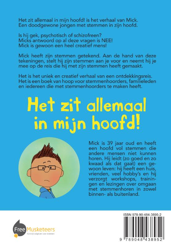 Achterkant van Het zit allemaal in mijn hoofd!