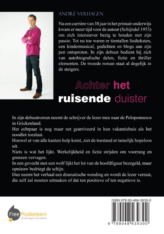 Achterkant van Achter het ruisende duister