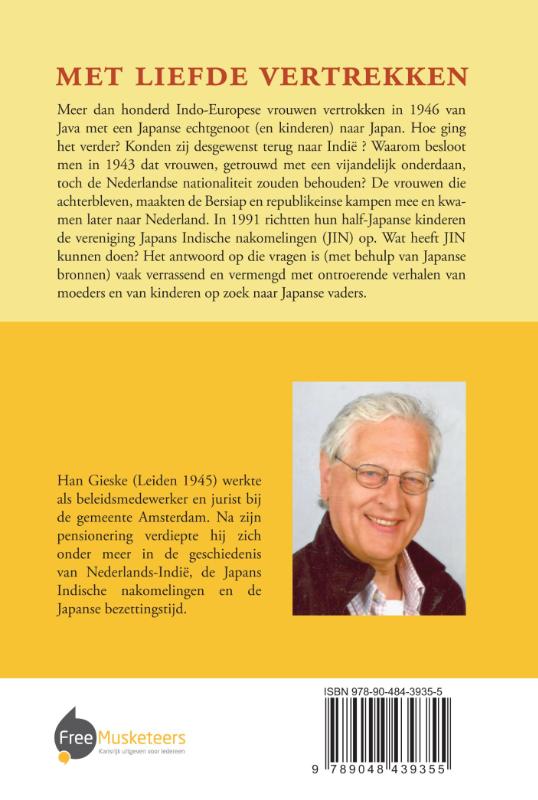 Achterkant van Met liefde vertrekken