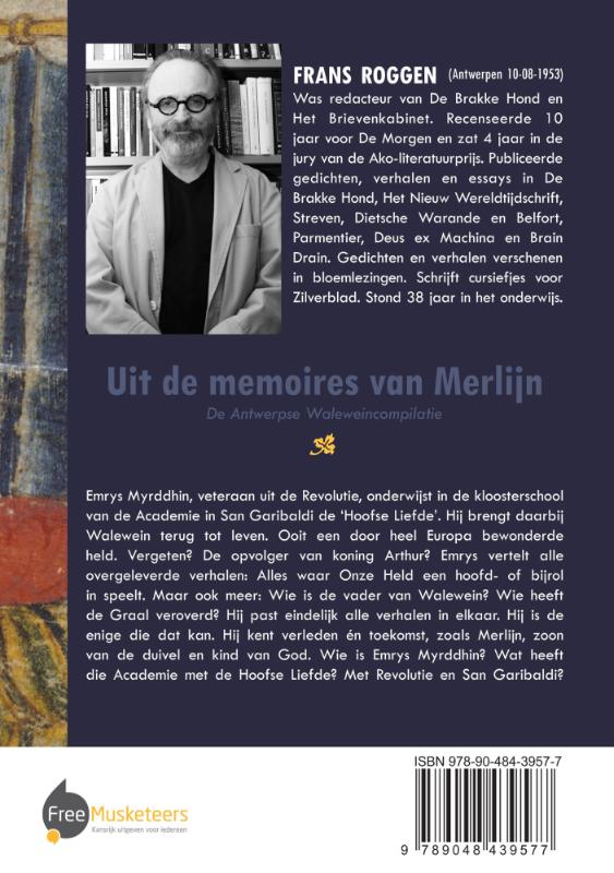 Achterkant van Uit de memoires van Merlijn
