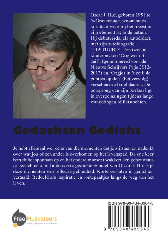 Achterkant van Gedachten gedicht