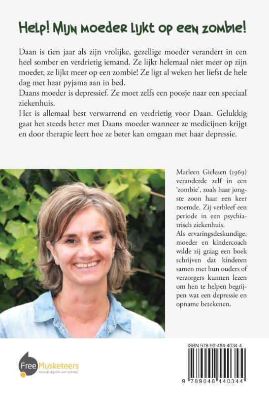 Achterkant van Help! Mijn moeder lijkt op een zombie!