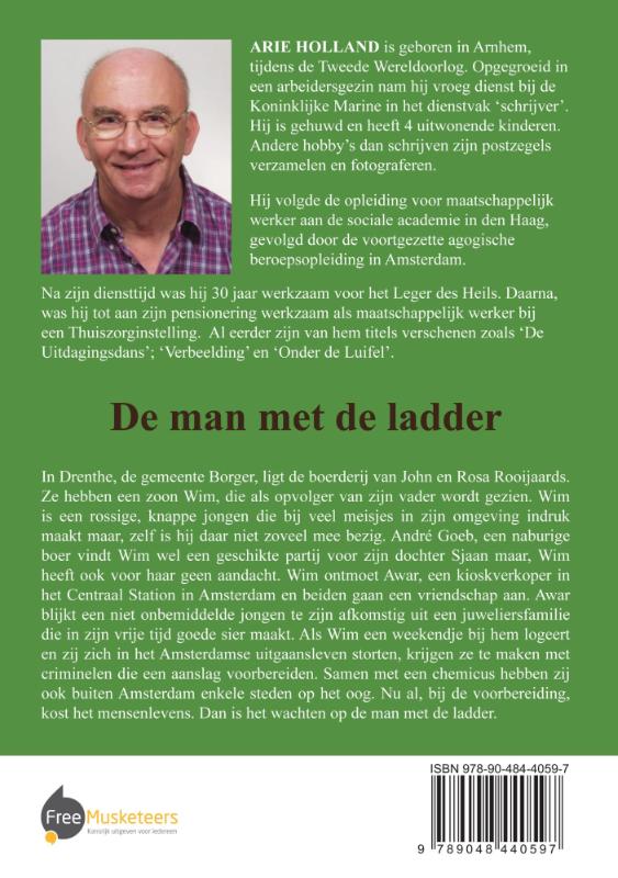 Achterkant van De man met de ladder